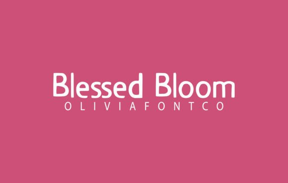 Blessed Bloom Font: Handwritten Typeface for Small Business Branding