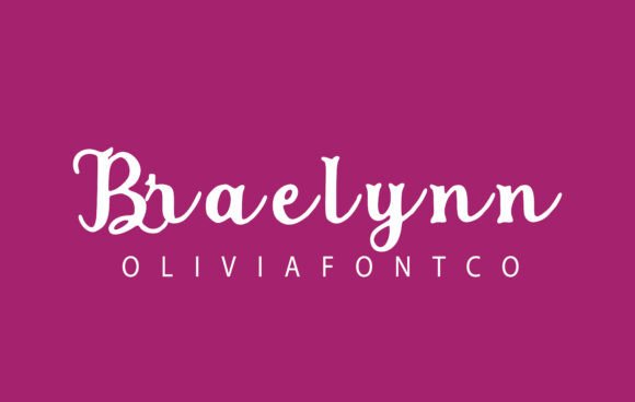 Braelynn Font: A Romantic Handwritten Typeface for Handmade Product Design