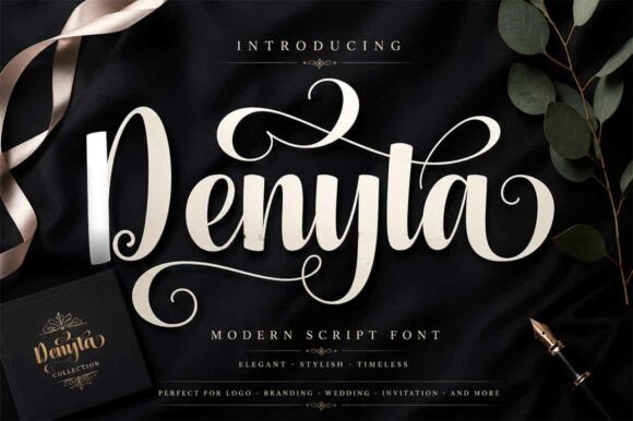 Denyta Script: The Perfect Font for Handmade Labels, Invitations, and Craft Products