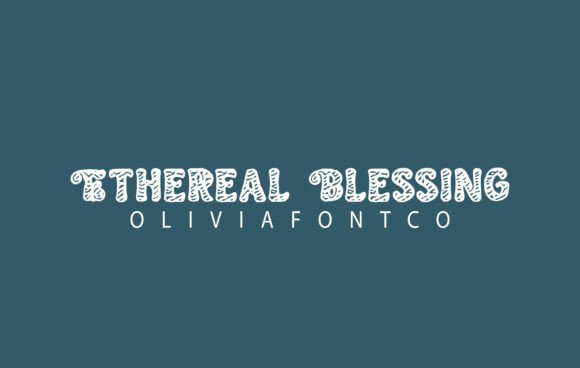 Ethereal Blessing: A Handwritten Font for Editorial Design and Publishing