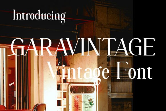 Garavintage: A Vintage Serif with Modern Appeal