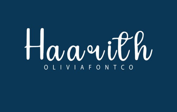 Haarith: A Handwritten Font with Romantic Appeal for Branding