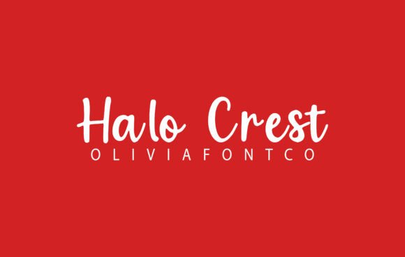 Halo Crest: A Romantic Handwritten Font for Makers