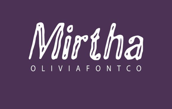 Mirtha: A Romantic Handwritten Font for Crafters