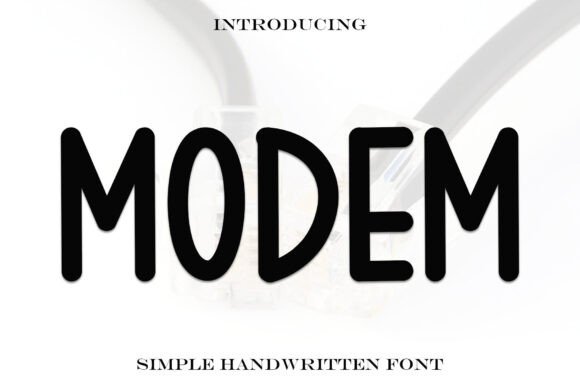 Modem: A Handwritten Font for Editorial Design