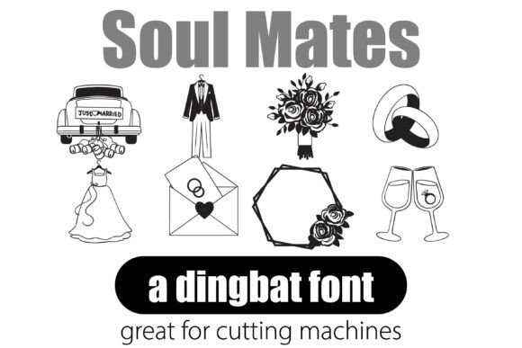 Soul Mates Font: Elegant Dingbat Design