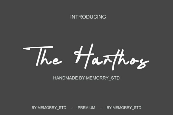 The Harthos: A Script Font for Scroll-Stopping Brand Content