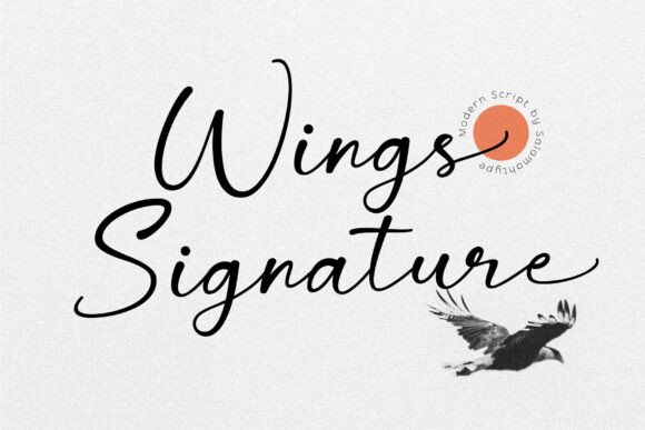 Wings Signature: A Handwritten Font for Digital Branding